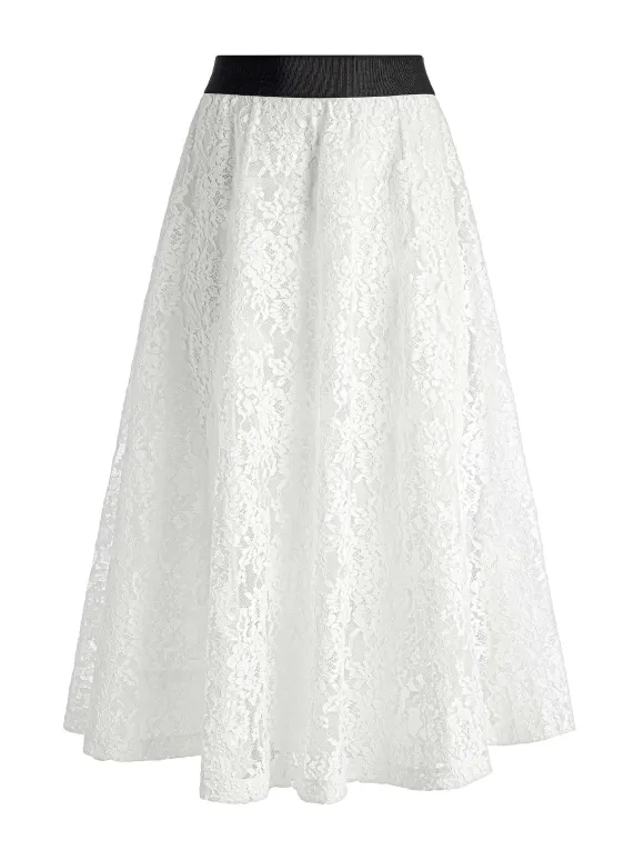 Earla Lace Midi Skirt