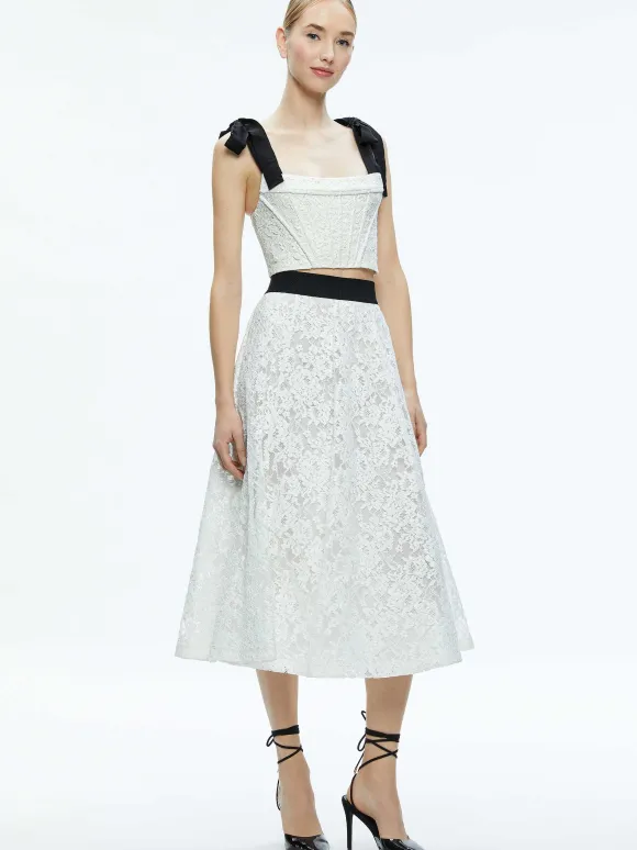 Earla Lace Midi Skirt