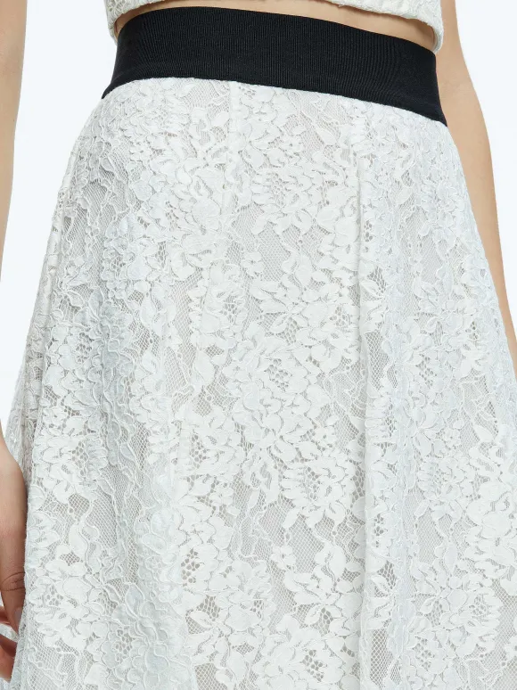 Earla Lace Midi Skirt