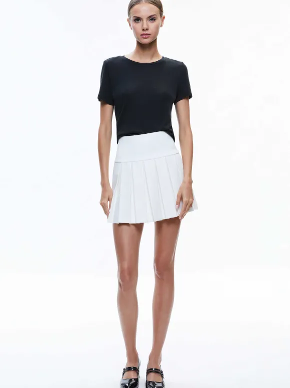 Emilie Box Pleat Mini Skirt