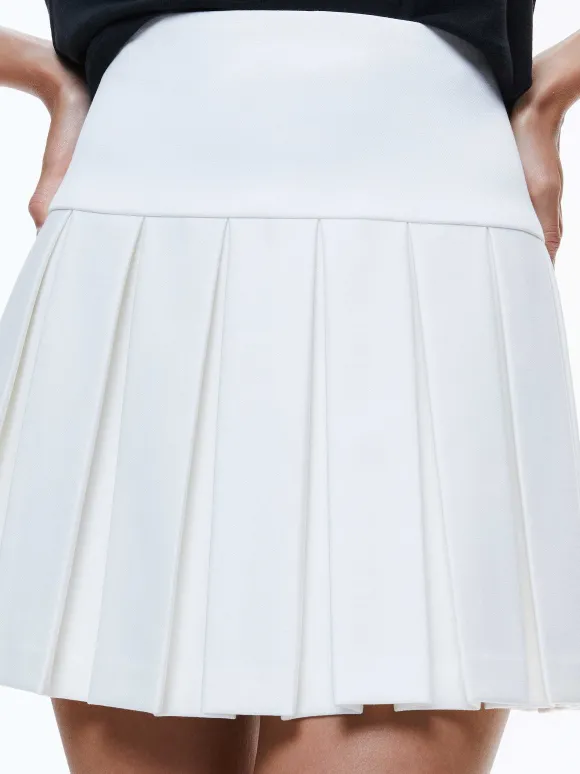 Emilie Box Pleat Mini Skirt