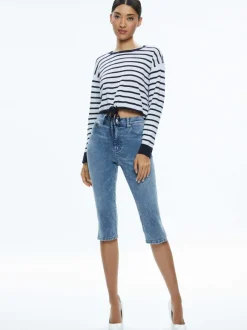 Emmie Mid Rise Clam Digger Jean