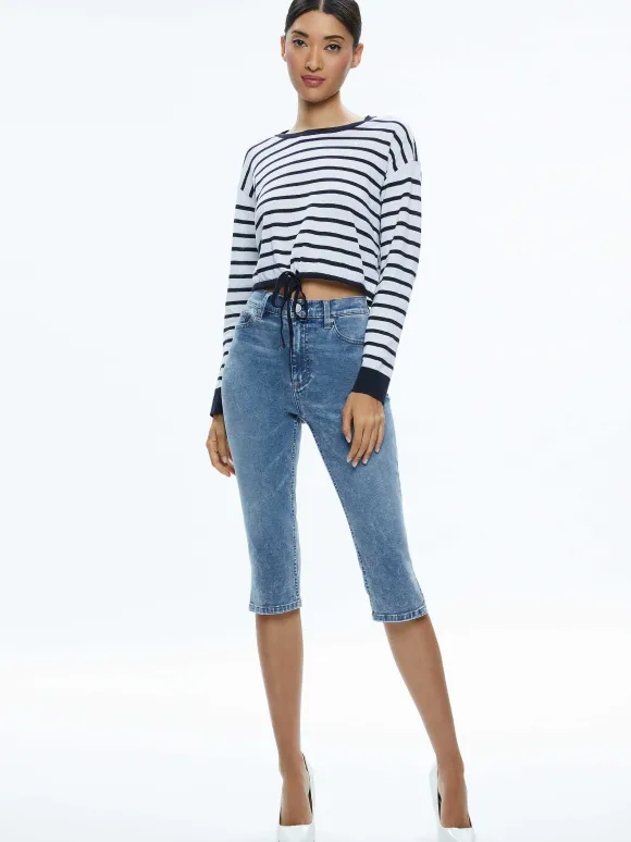 Emmie Mid Rise Clam Digger Jean