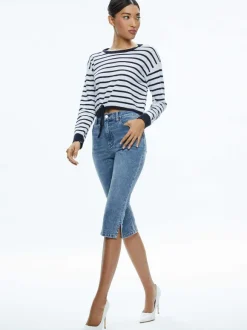 Emmie Mid Rise Clam Digger Jean