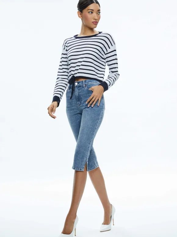 Emmie Mid Rise Clam Digger Jean