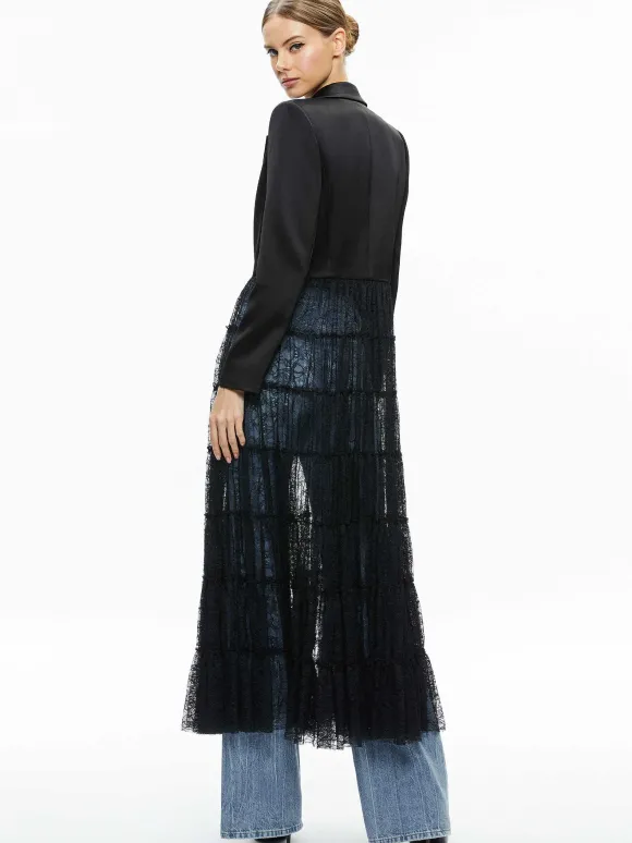 Everly Drama Lace Maxi Blazer
