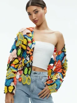Fawn Butterfly Crochet Cardigan