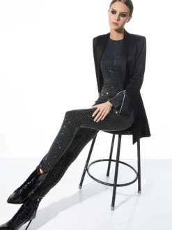 Freddie Crewneck Embellished Catsuit