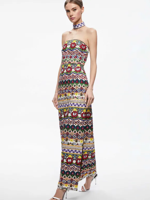 Georgie Choker Strapless Gown