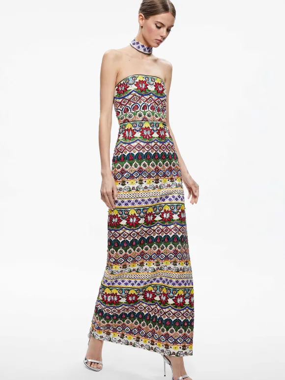 Georgie Choker Strapless Gown