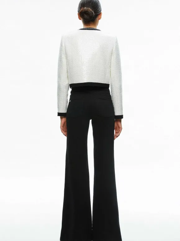Gwyneth Embellished Cropped Bow Jacket