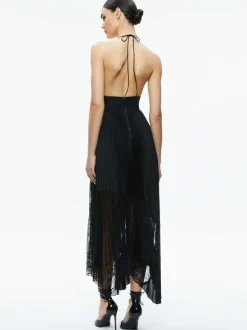 Hannah Deep V-Neck Scarf Maxi Dress