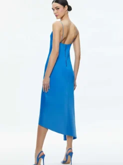 Harmony Asymmetrical Slip Scarf Dress