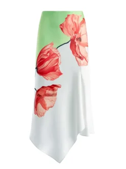 Harmony Drapey Slit Asymmetric Skirt
