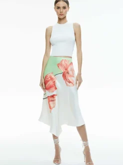 Harmony Drapey Slit Asymmetric Skirt