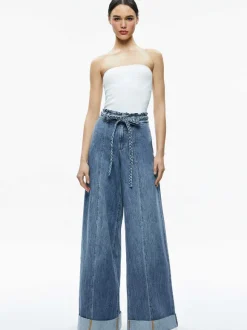 Harriet Wide Leg High Rise Paperbag Jean
