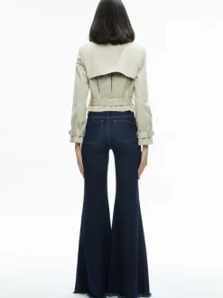 Hayley Cropped Trench Coat With Belt