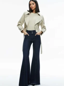 Hayley Cropped Trench Coat With Belt