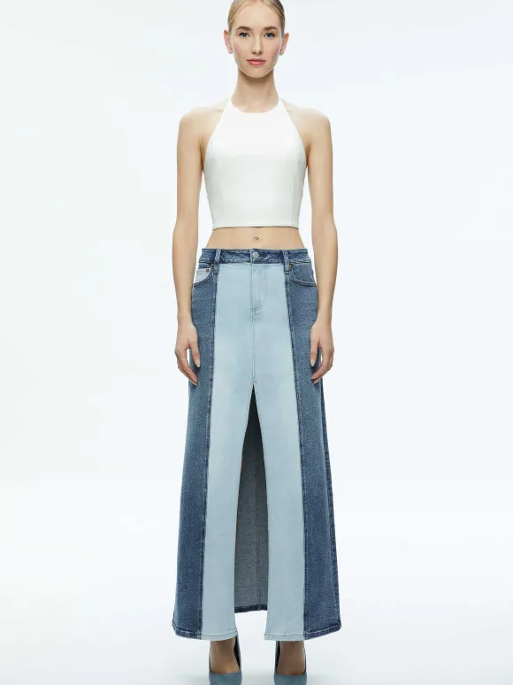 Jaymee Vegan Leather Cropped Halter Top