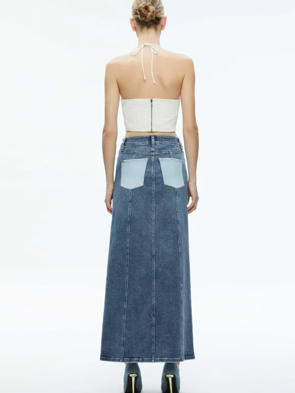Jaymee Vegan Leather Cropped Halter Top