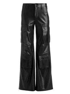 Joette Vegan Leather Cargo Pant