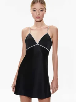 Julienne Embellished V-Neck Mini Dress