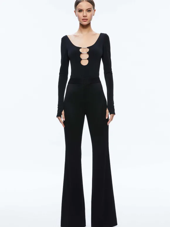 Kalena Scoop Neck Cutout Bodysuit