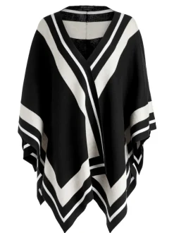 Kamala Stripe Poncho