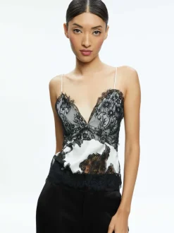 Katja Cutaway Lace Slip Top