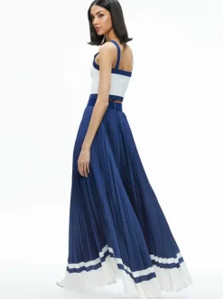 Katz Maxi Pleated Skirt