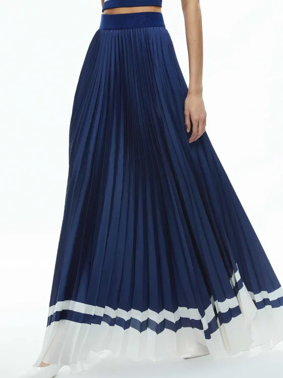 Katz Maxi Pleated Skirt