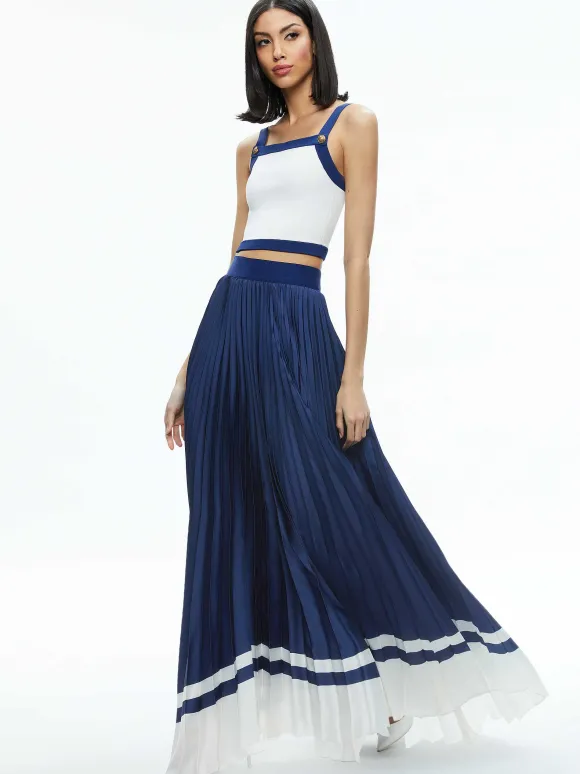 Katz Maxi Pleated Skirt