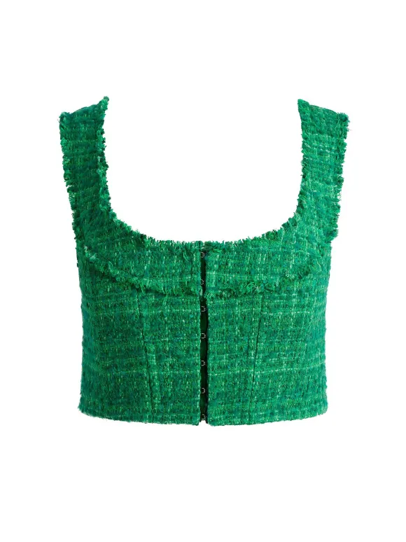 Kensie Scoop Neck Cropped Bustier + Riley Mini Skirt