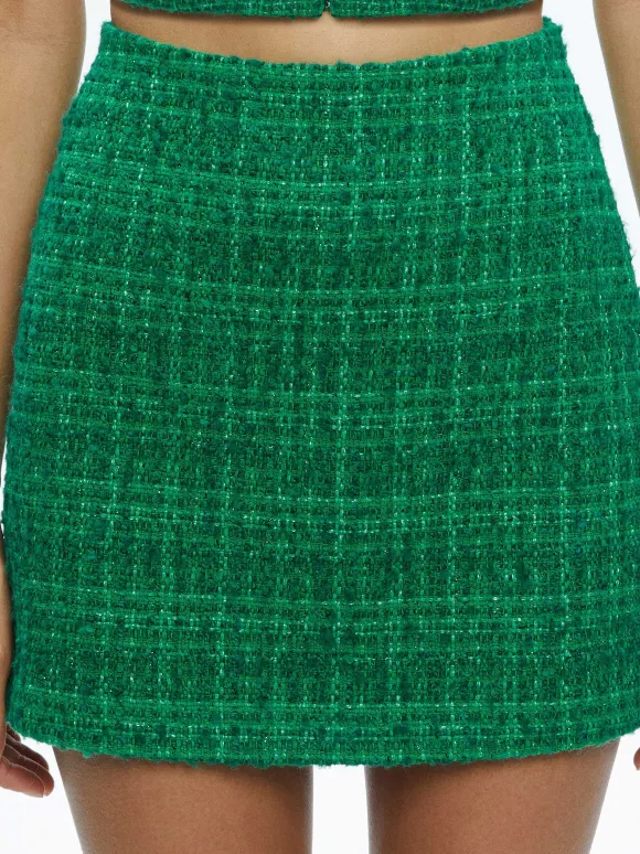 Kensie Scoop Neck Cropped Bustier + Riley Mini Skirt