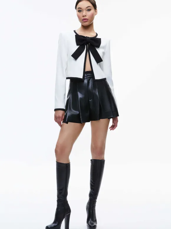 Kidman Bow Front Cropped Jacket