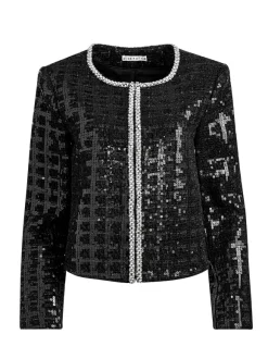 Kidman Sequin Tweed Jacket + Rubi Sequin Tweed Mini Skirt