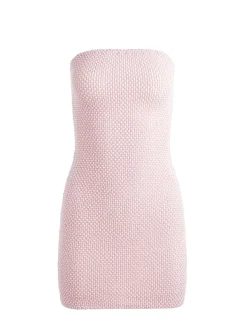 Leia Strapless Embellished Mini Dress