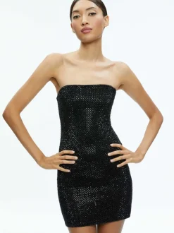 Leia Strapless Embellished Mini Dress