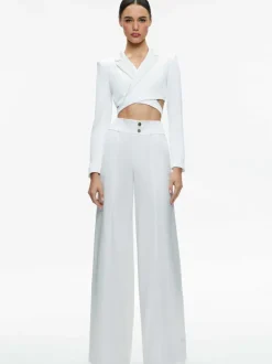 Leone Cropped Wrap Blazer
