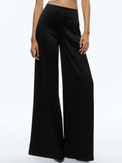 Leone Cropped Wrap Blazer + Mame High Rise Wide Leg Pant