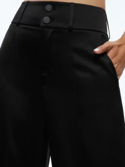 Leone Cropped Wrap Blazer + Mame High Rise Wide Leg Pant
