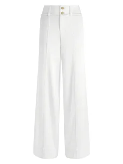 Leone Cropped Wrap Blazer + Mame High Rise Wide Leg Pant