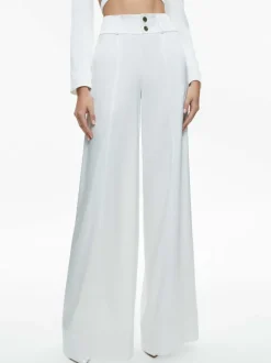 Leone Cropped Wrap Blazer + Mame High Rise Wide Leg Pant