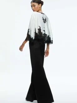 Loree Lace Tie Front Cropped Jacket