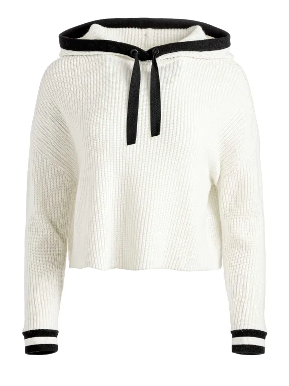 Lumi Ribbed Knit Hoodie