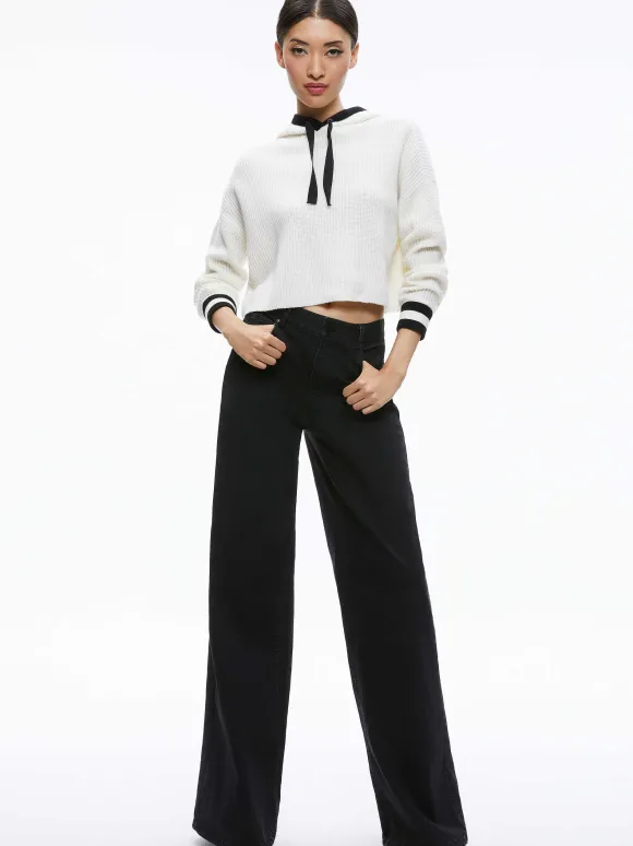 Lumi Ribbed Knit Hoodie