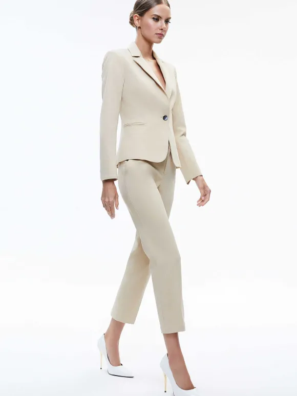 Macey Chino Fitted Notch Collar Blazer