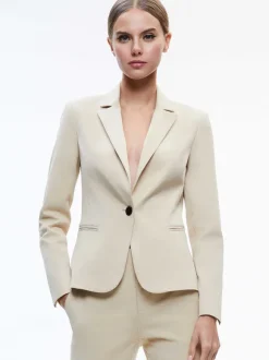 Macey Chino Fitted Notch Collar Blazer
