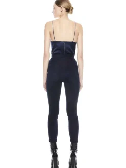 Maddox Side Zip Suede Legging