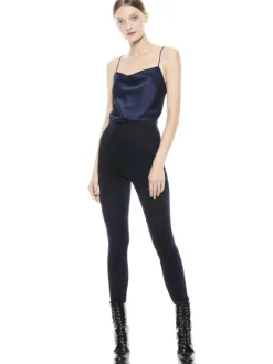 Maddox Side Zip Suede Legging